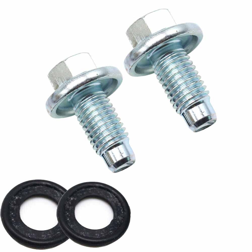 for Chevrolet for GMC for Pontiac for Hummer 11562588 2x Oil Pan Drain Plug Bolt