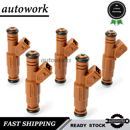 5X Fuel Injectors 0280155831 For 1998-2009 for Volvo S60 S80 C70 XC90 2.4L 2.5L