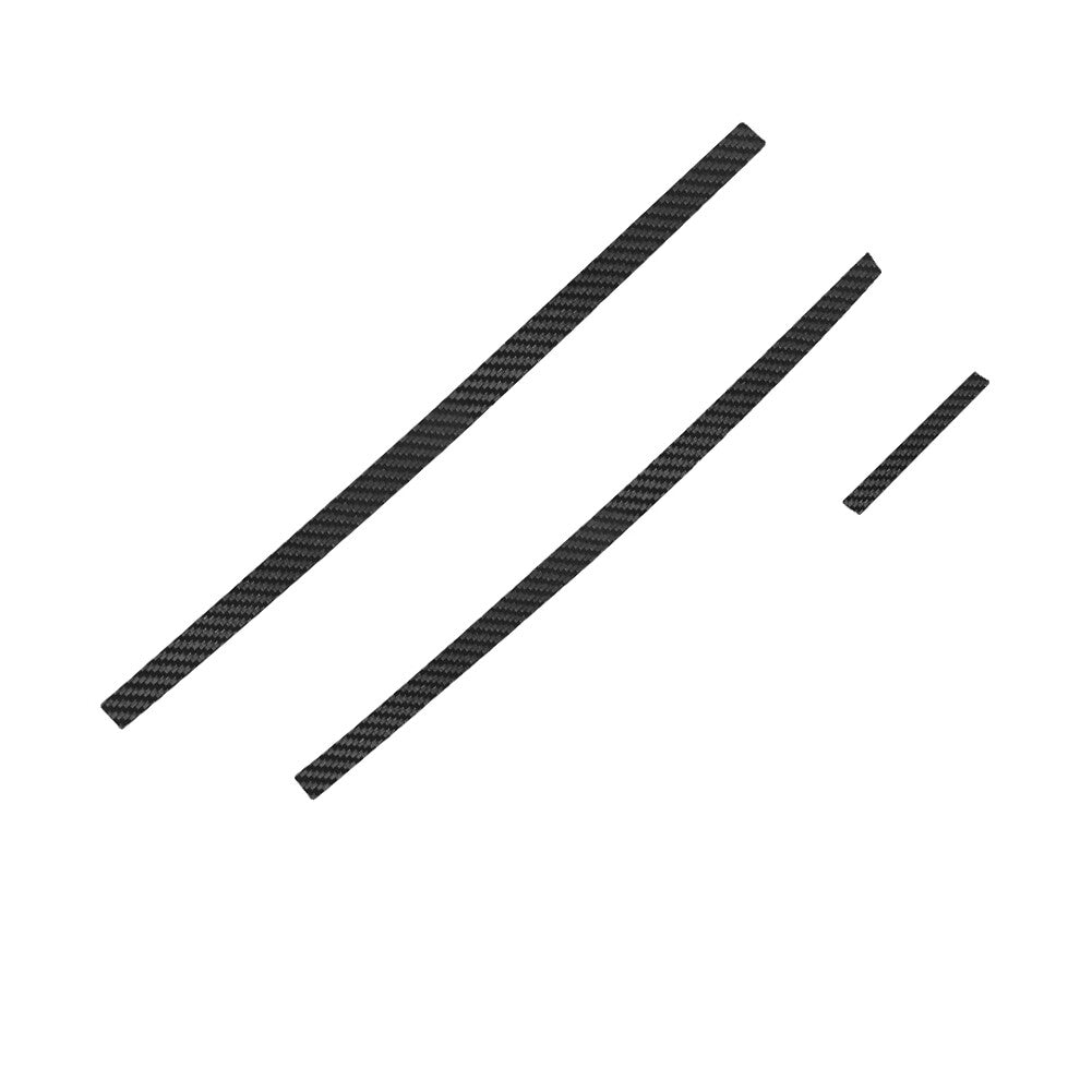 3Pcs Carbon Fiber Dashboard Strips Cover Trim for Toyota Hilux 2015-2021