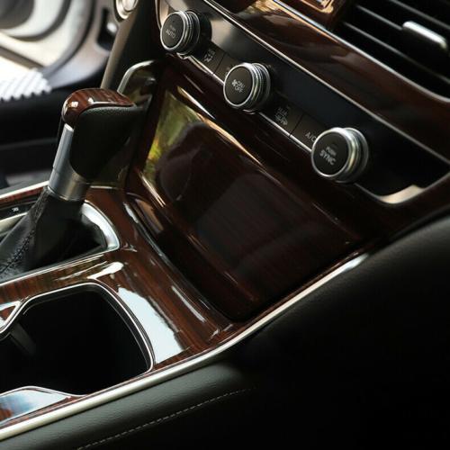 for Honda Accord 2018-2022 Red Wood Grain Cigarette Lighter Panel Cover Trim