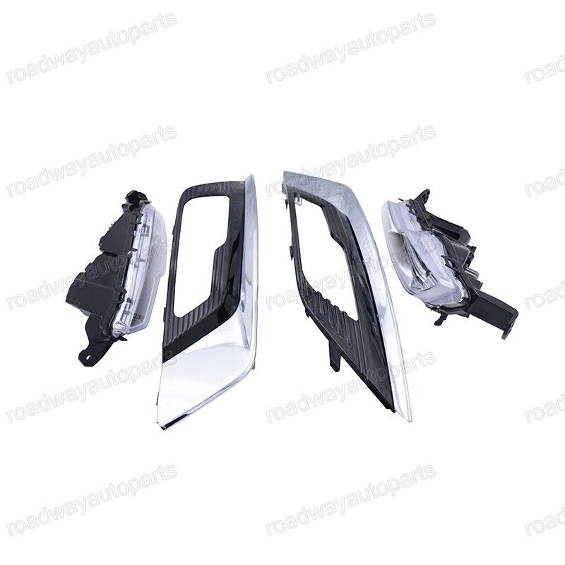 LED Bumper Fog Driving Lights Lamps w/cover chrome for Ford Mondeo/Fusion 2017