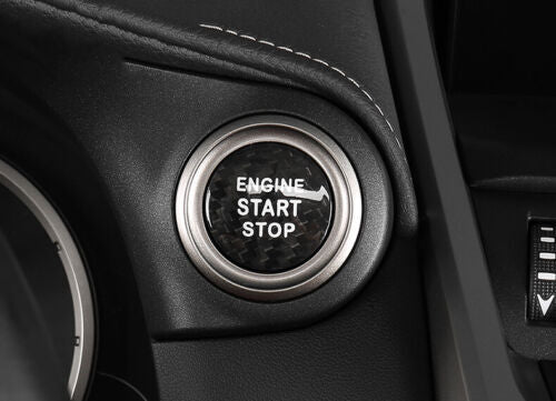 for Lexus NX200t 300h 2015-2021 Carbon Style Start Button Ignition Switch Trim