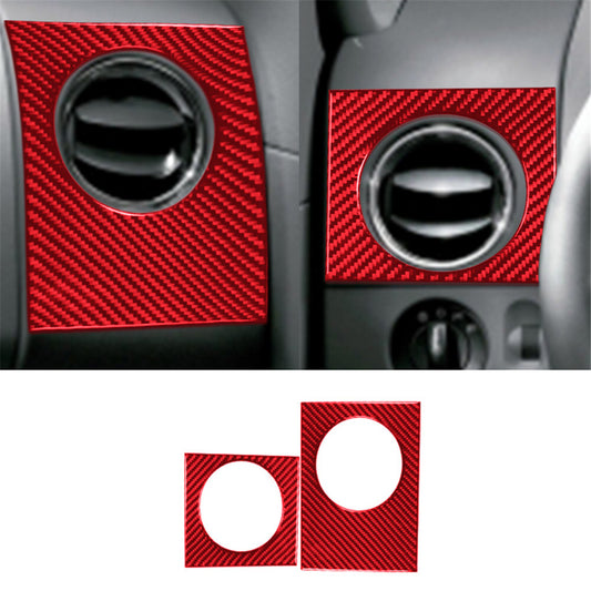 2x Carbon Fiber Interior Side Air Vent Outlet Cover Trim for Ford F150 FX4 04-08