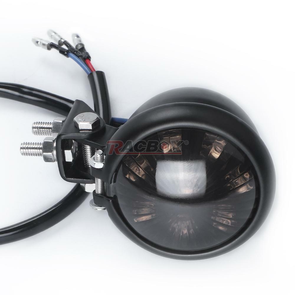 Motorcycle LED Tail Light Brake Rear Stop Lamp fit for Cafe Racer Bobber Chooper