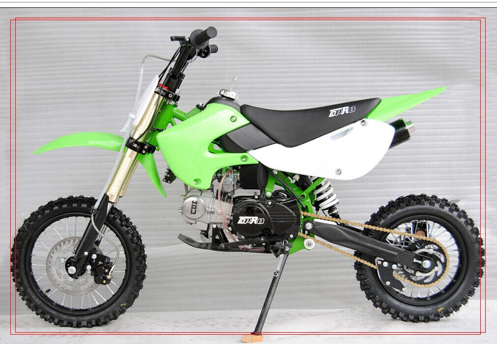 Red plastic fairing kit with for seat for Kawasaki KLX110, KX65, DRZ110 Dirt Pit bicycles