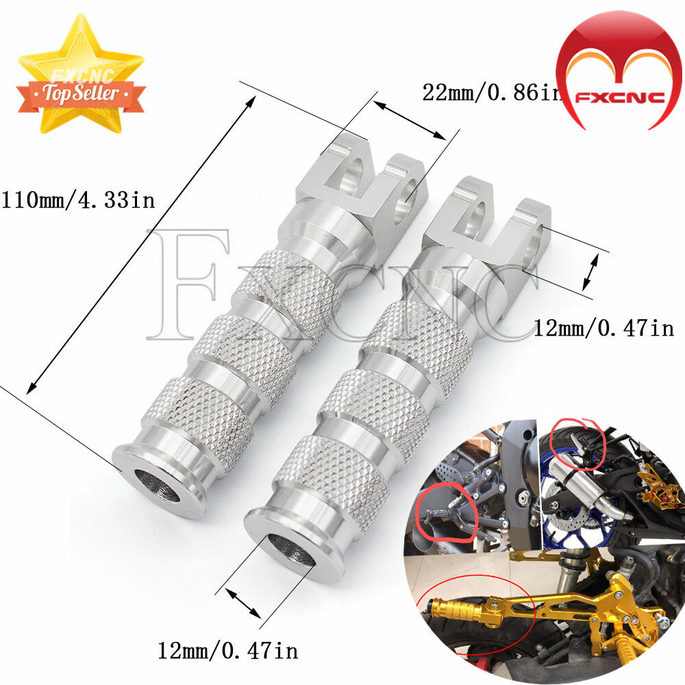 Suitable for YZF R1 R6 1999 - 2012 2013 2014 CNC rear-mounted rest foot spike, footstool, and gear set.