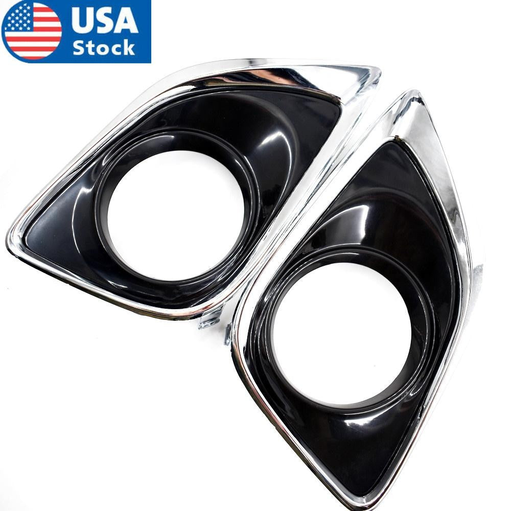 Pair Car Fog Light Lamp Bumper Cover Insert RH LH for Toyota Venza 2013-2016