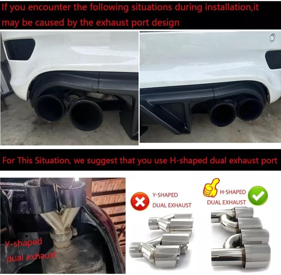 Carbon Shark Fin Rear Bumper Diffuser for Jeep Grand Cherokee Trackhawk 18-21