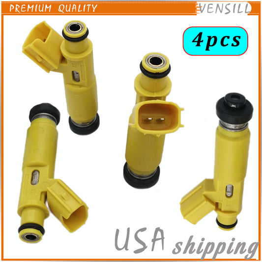 4PCS Fuel Injectors Nozzle Fits for Toyota RAV4 2001-2003 2.0L L4 23250-28050