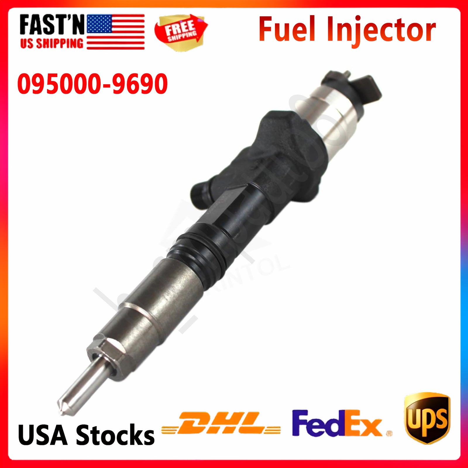 095000-9690 1J500-53051 Fuel Injector for Kubota V3800 V3800T 3.8L Engine