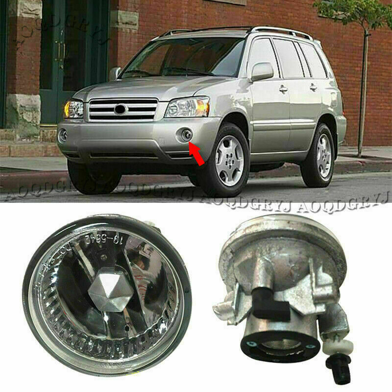 Front Bumper Driving Light Fog Lamp Kit for Toyota Highlander KLUGER 2004-2006