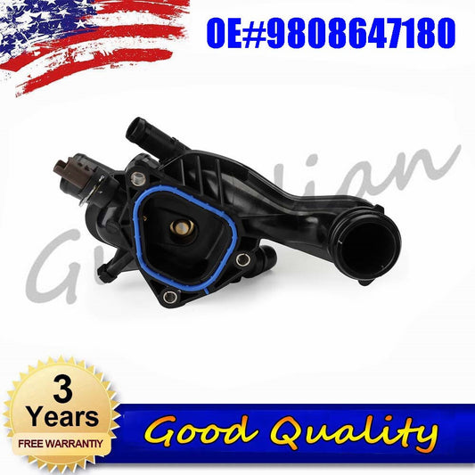 Coolant thermostat housing 9808647180, new, suitable for Peugeot for Citroen 308 408 508 C3X