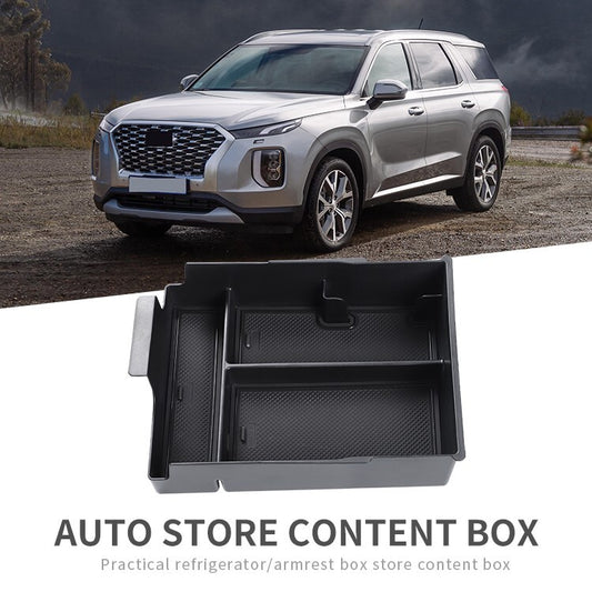 for Hyundai Palisade 2023 + Center Console Armrest Storage Box Tray Organizer