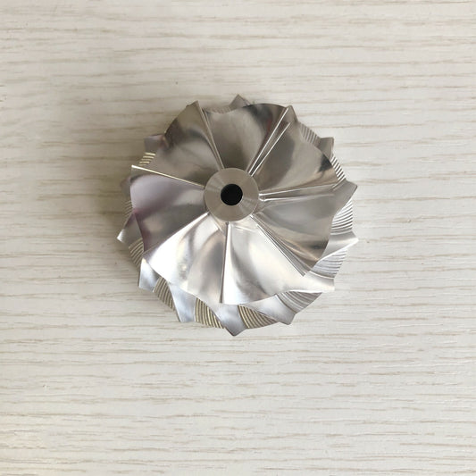 GT15-25 49.15/63.00 mm 7+7 Blade High-Performance Turbine Billet Compressor Wheel