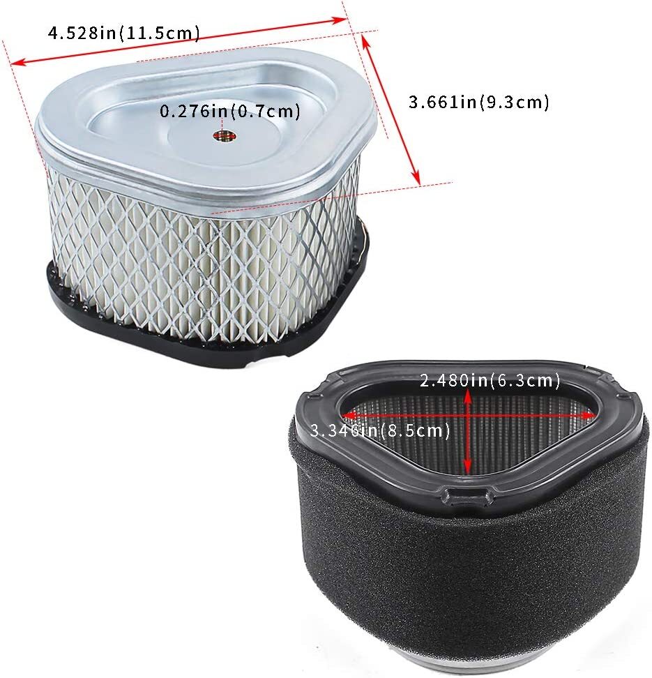 Air Filter for LT155 LX255 GT225/Kohler CV13S CV16S CV14 CV15 CV16