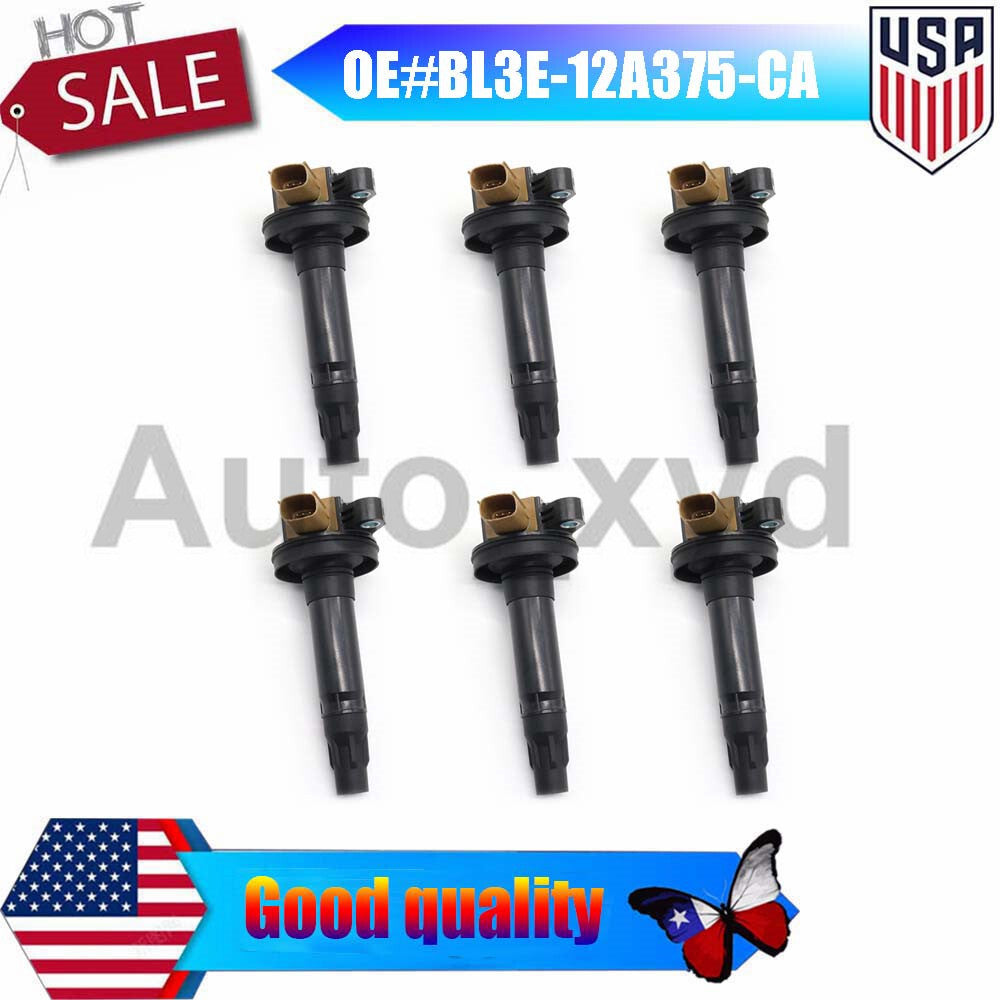 6X NEW Turbo Ignition Coils 11-17 For ECOBOOST FLEX F150 TAURUS MKS MKT for Ford