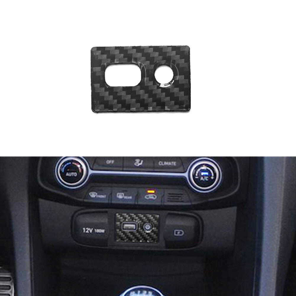 Carbon Fiber Interior Full Sets Trim Cover Kit for Hyundai for Veloster JS 2019-2022