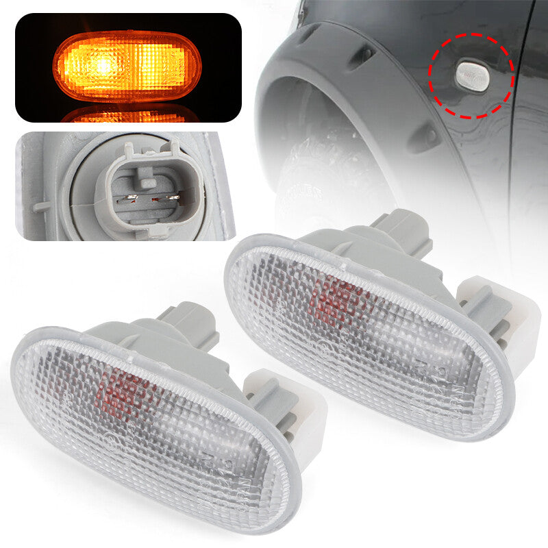 2Pcs Turn Signal Side Marker Light for Mitsubishi Lancer Mirage Montero Pajero