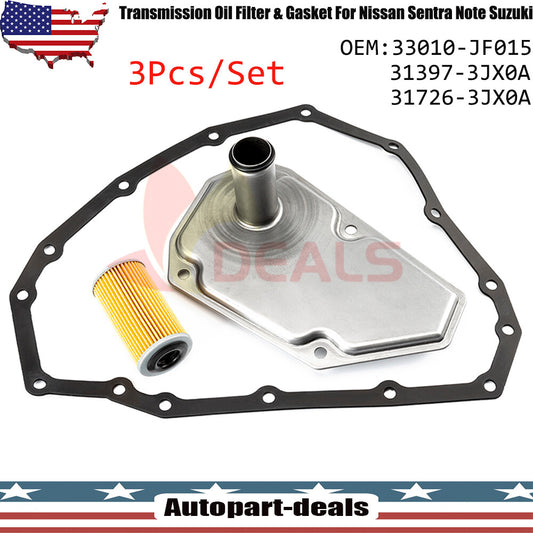 Transmission Oil Filters W/Pan Gasket 33010-JF015 for Nissan Altima Pathfinder