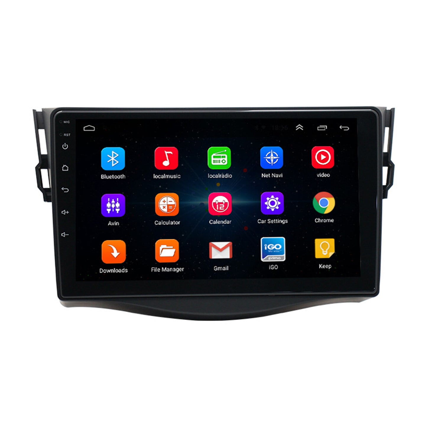 9 Car Radio Stereo Gps Player Auto Carplay Android For 2007-2012 for Toyota Rav4
