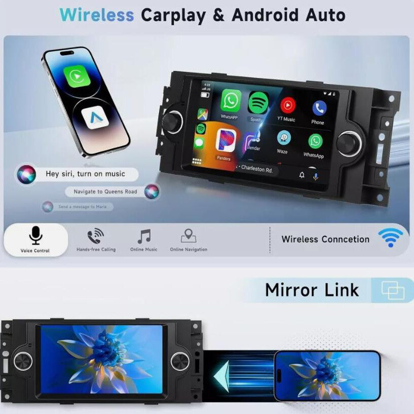 Android 13 CarPlay GPS for 2006-2008 for Dodge for Ram 1500 2500 3500 Car Stereo Radio