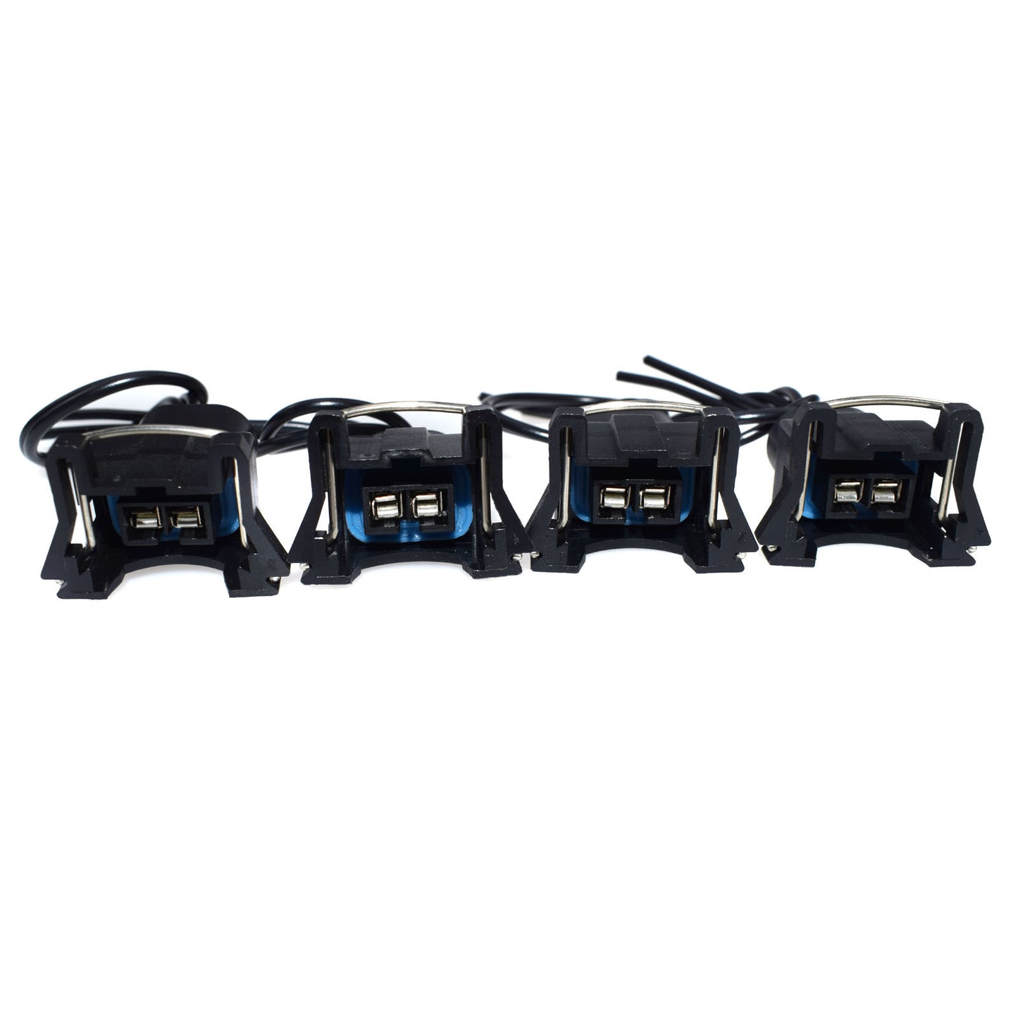 4Pcs Fuel Injector Connector Wiring Plugs Clips Pigtail Cut Splice Universal-