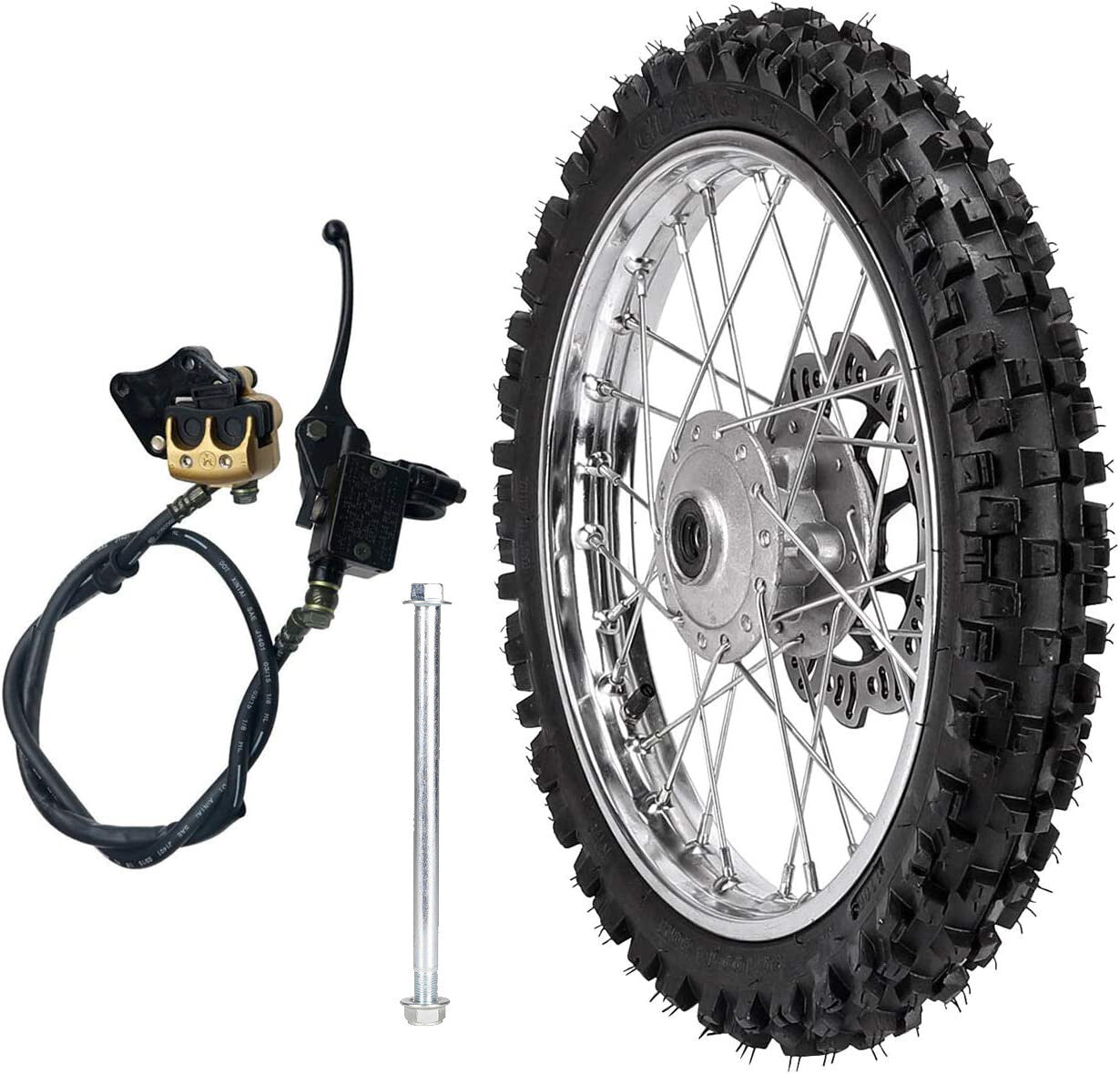 Front wheel 60/100-14, rim 2.50-14, Pit Dirt bicycle CRF50 SSR Apollo 110 125cc.