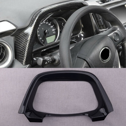 Carbon Fiber ABS Inner Dashboard Frame Cover Trim Fit for Toyota RAV4 2016-2018