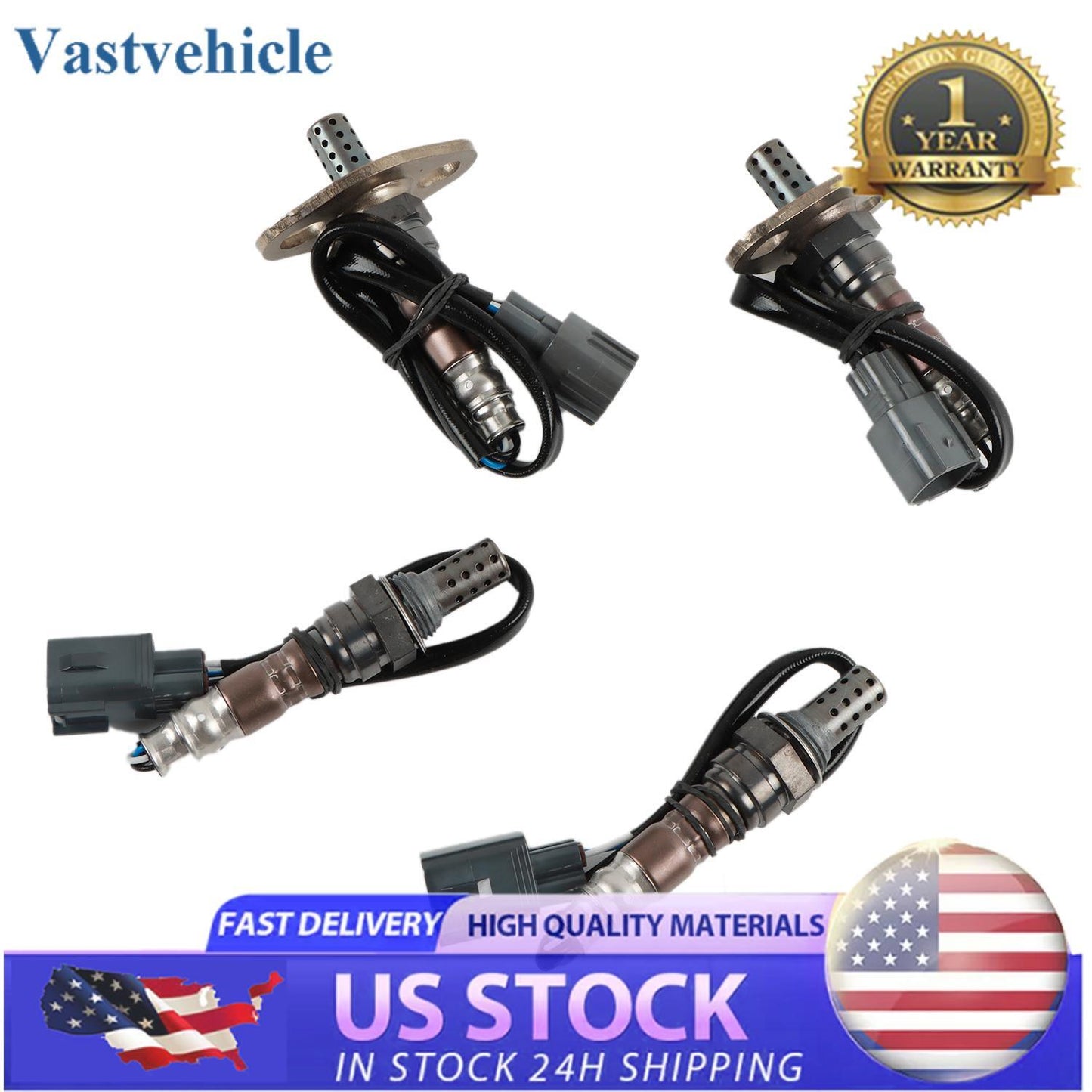 4pcs Up Downstream O2 Oxygen Sensor for Toyota Sequoia Tundra 2001-2004 4.7L