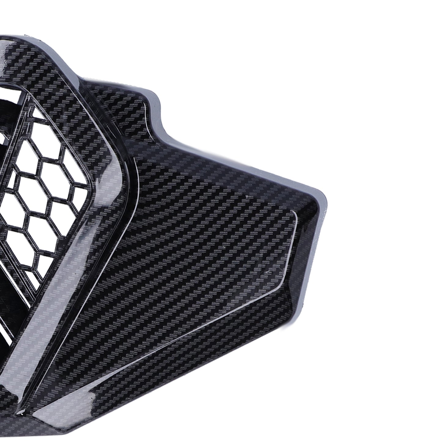 Auto Radiator Panel Cover Side Guard Cap Carbon Fiber Style For