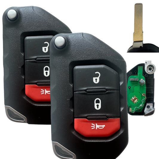 2. Applicable to 2018-2022 for Jeep for Wrangler for Smart Keyless Remote Control Keychain OHT1130261 68416782AA