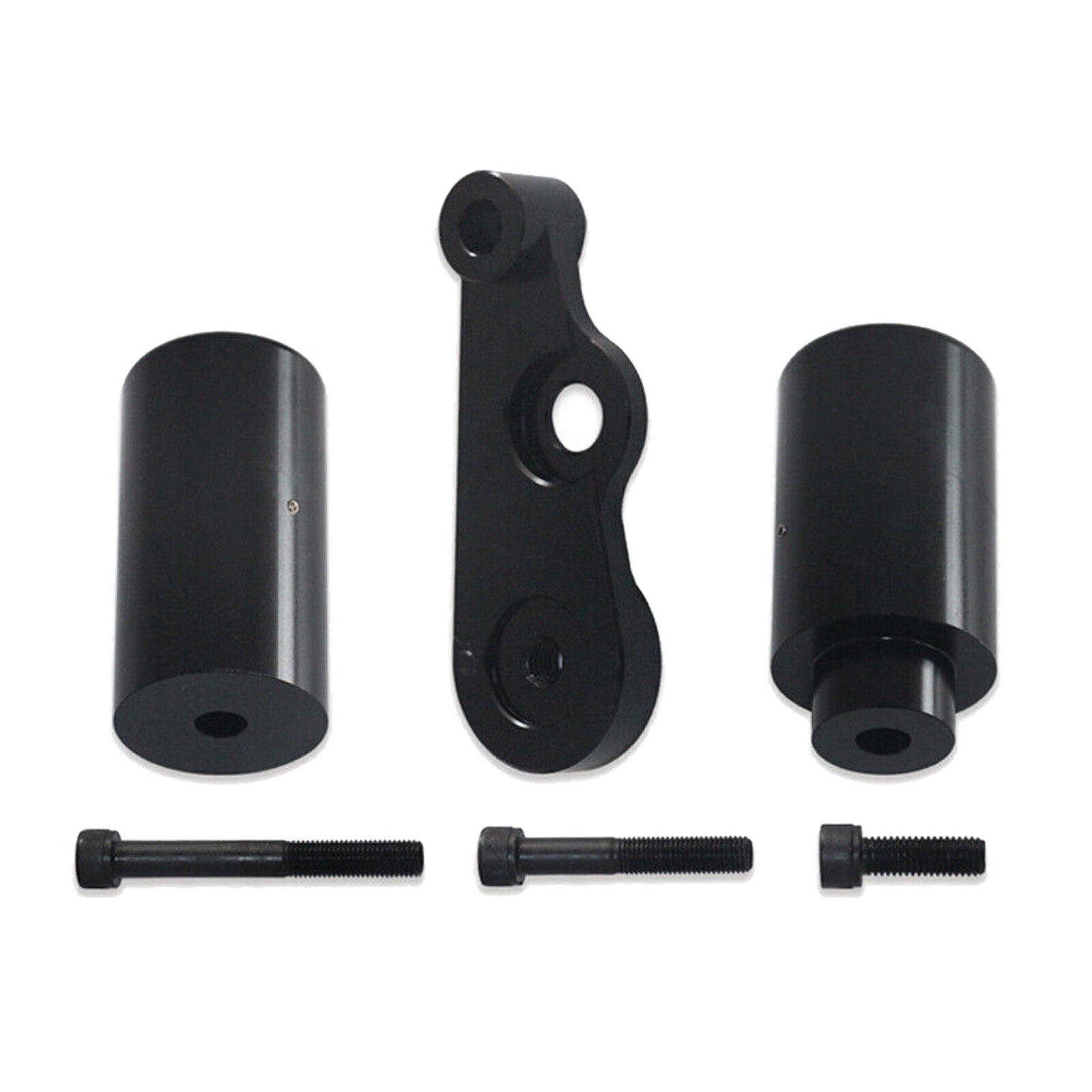 for Suzuki 06-09 GSX-R 600 750 Black Aluminum NO CUT Frame Sliders Crash Protect