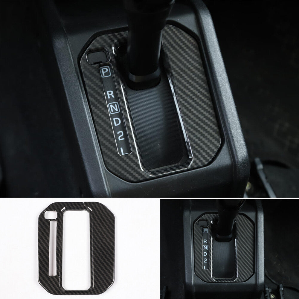 Central Control Gear Shift Panel Cover for Suzuki for Jimny 2019-22 ABS Carbon Fiber