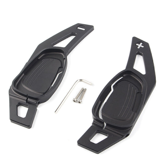 2 x Steering Wheel Shift Paddle Shifter Trim Cover for Audi for A5 /S5/SA5 RS3 Black