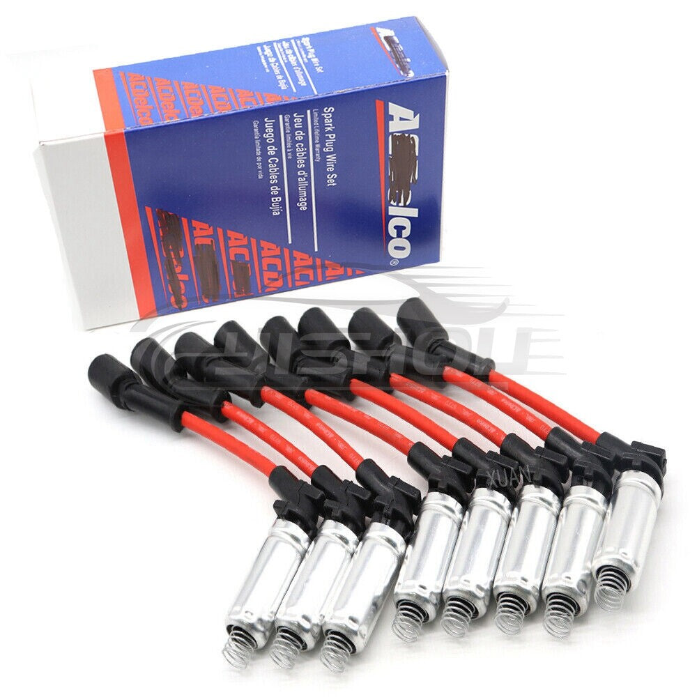 High-performance spark plug ignition wires suitable for 2000-2009 for GMC V8 for Chevrolet models.