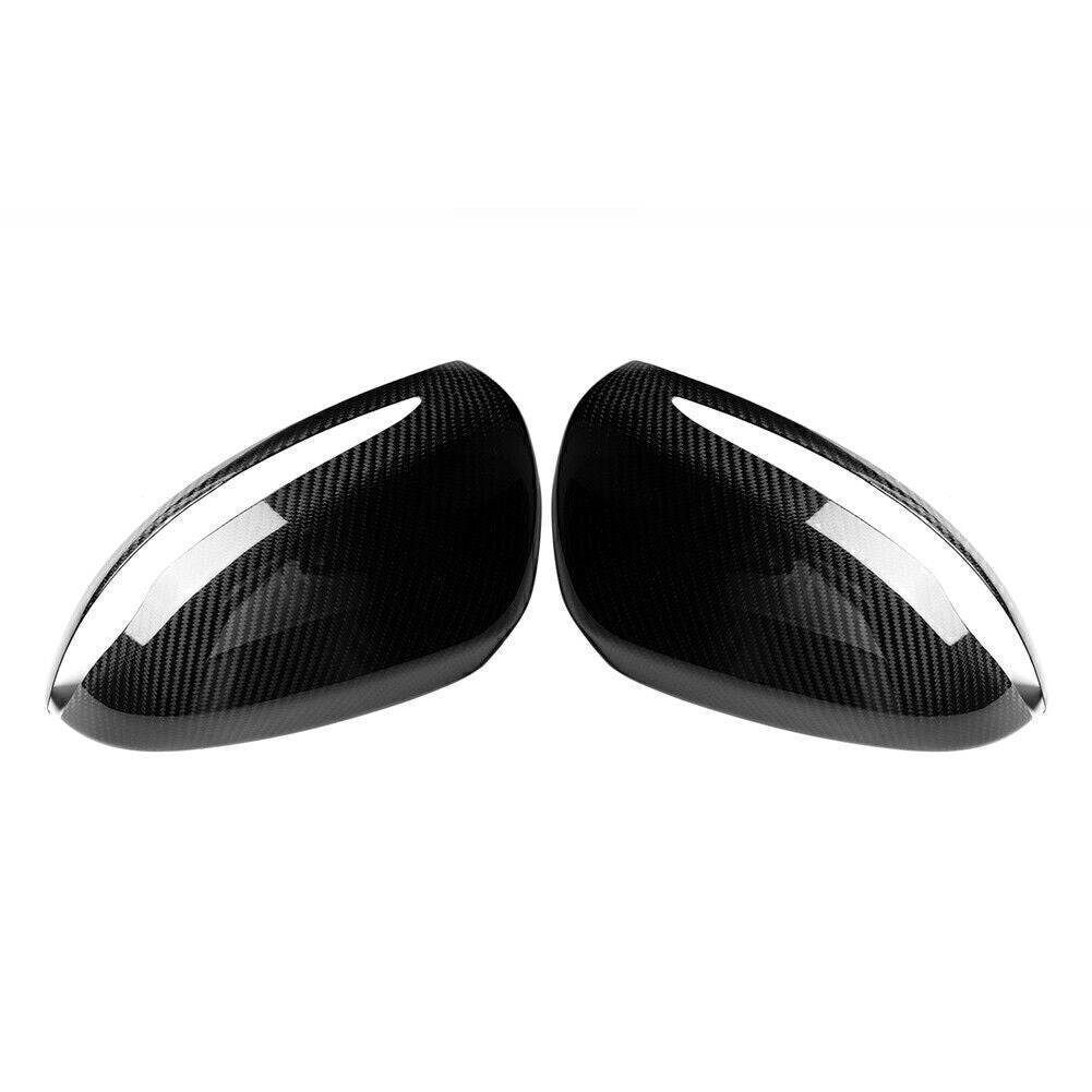 Mirror Cover Cap Carbon Fiber Fit 15-19 for Mercedes-Benz W205 S550 W222 S600 S63