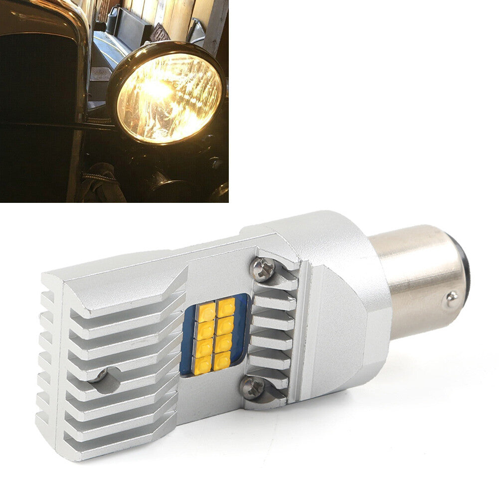 LED Headlight Bulb 6-Volt Or 12-Volt for Ford Model A Model T BA15D