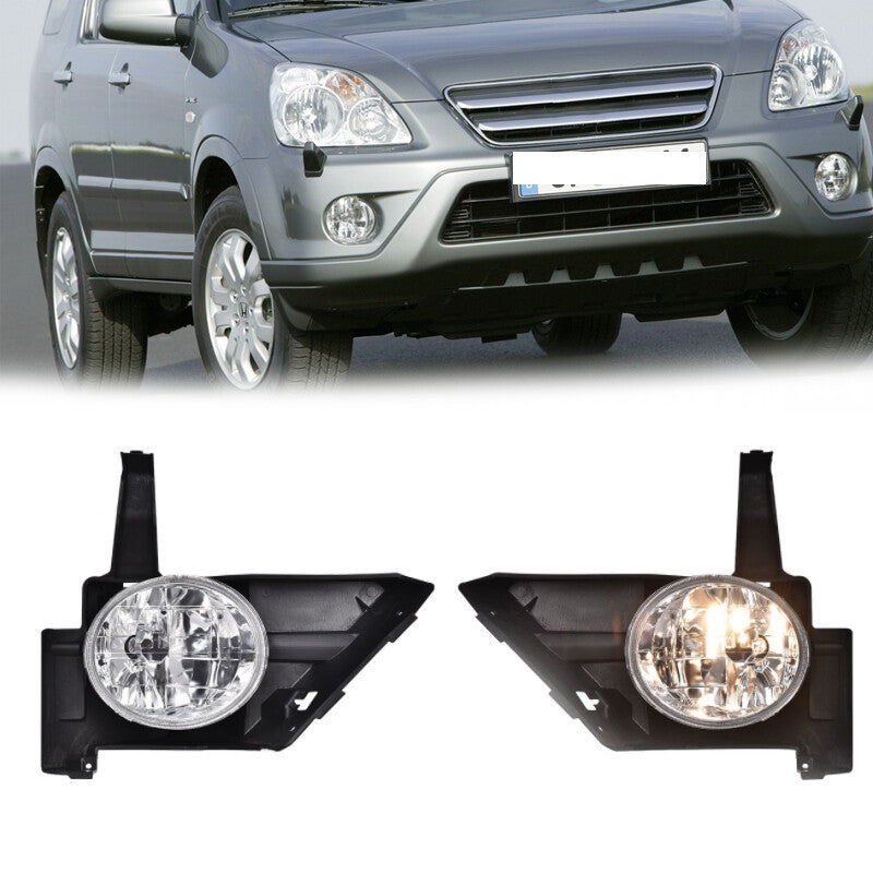 For 2005-2006 for Honda CR-V CRV Clear Driving Fog Lights Bumper Lamps W/Switch 2Pcs