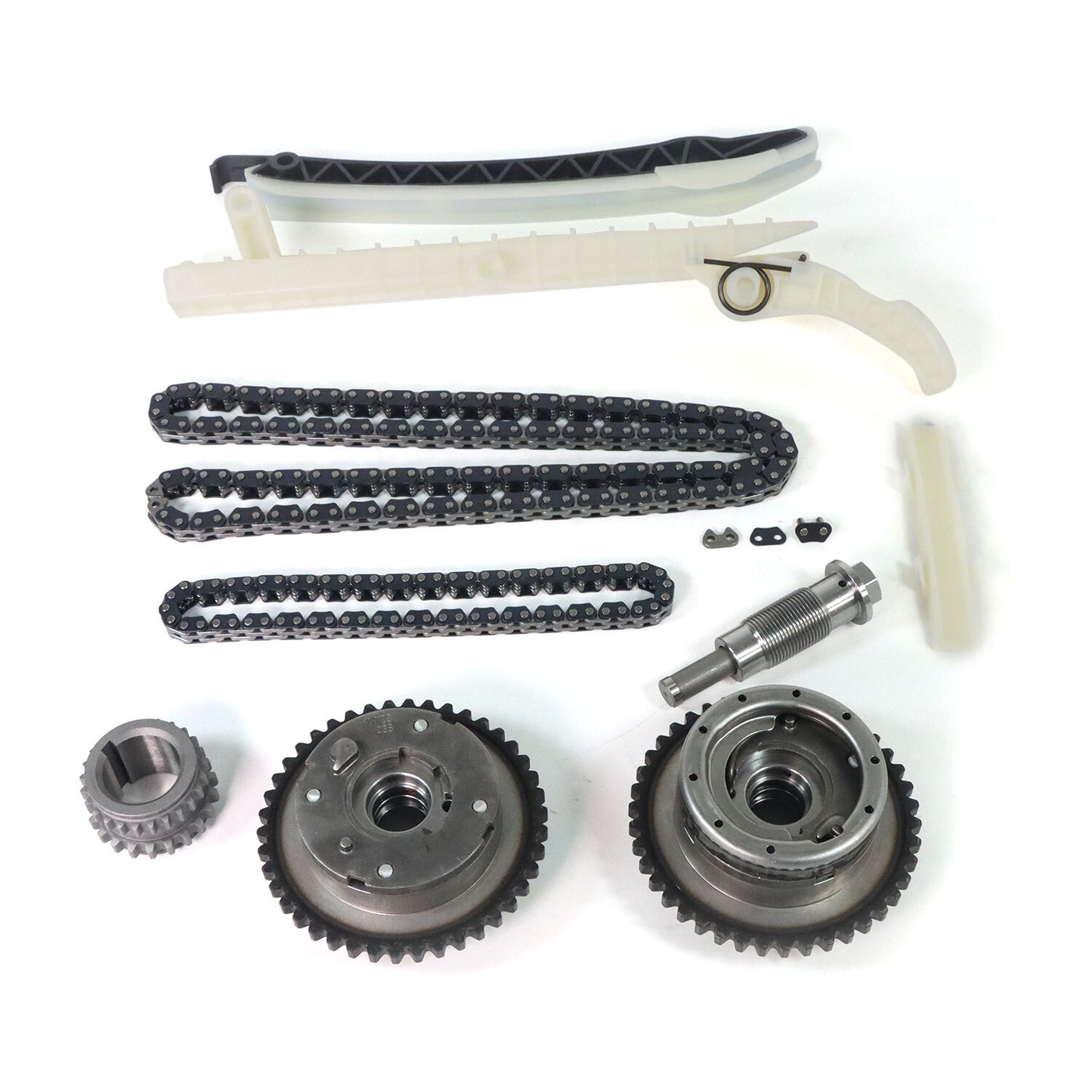 Timing Chain Kit + 2PCS VVT Gears for Mercedes-Benz CLA250 E250 GLK200 E200 C300