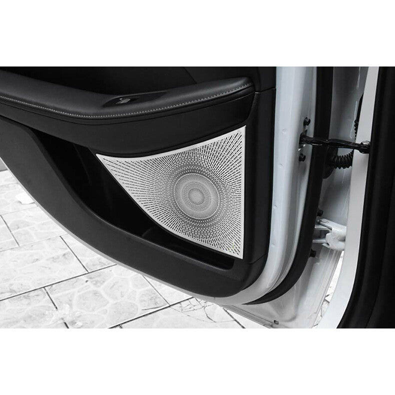 for Hyundai Sonata 2020-2023 Silver Car Inner Door Speaker Horn Frame Cover Trim