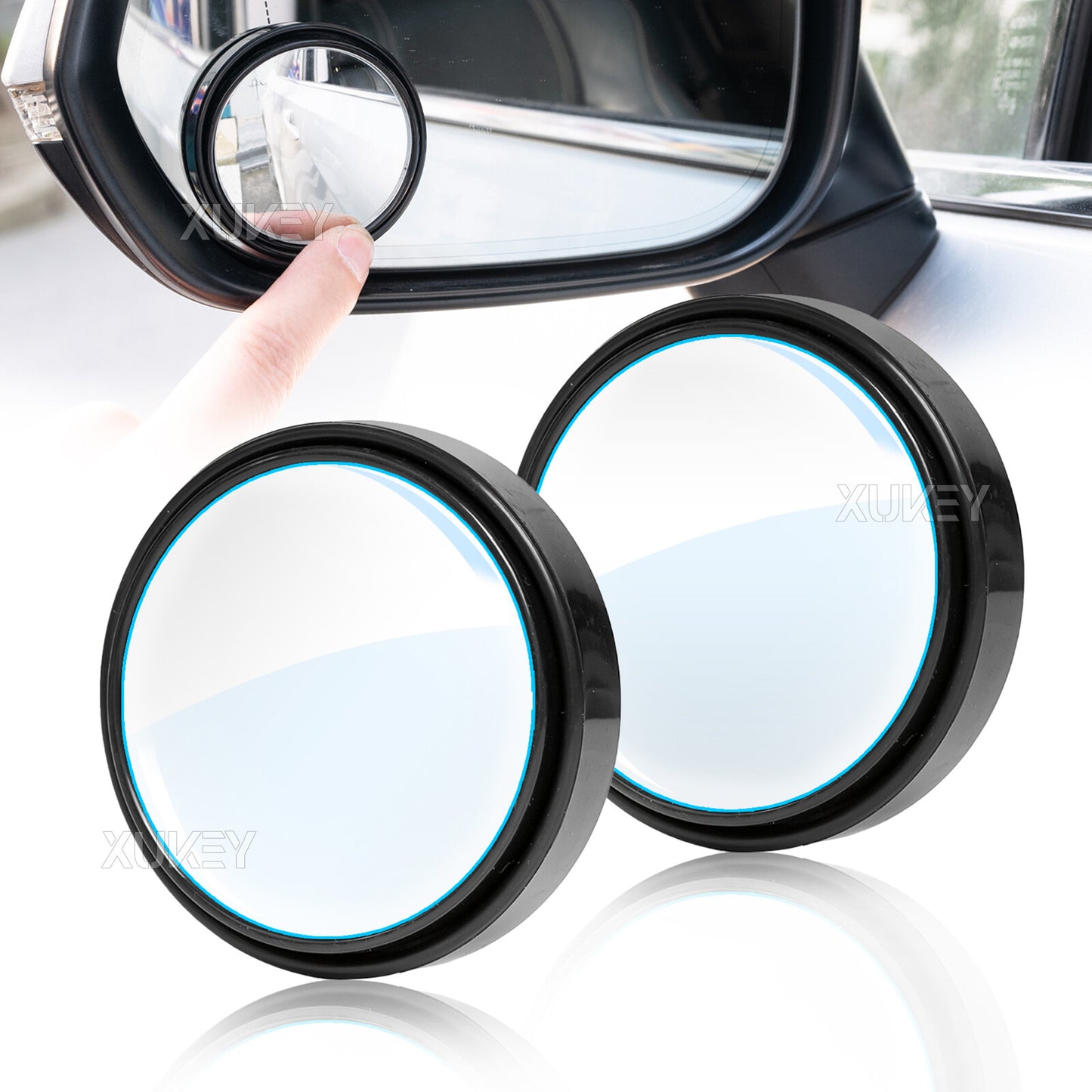 2x 360 car car blind spot mirror exterior mirror blind mirror auxiliary mirror
