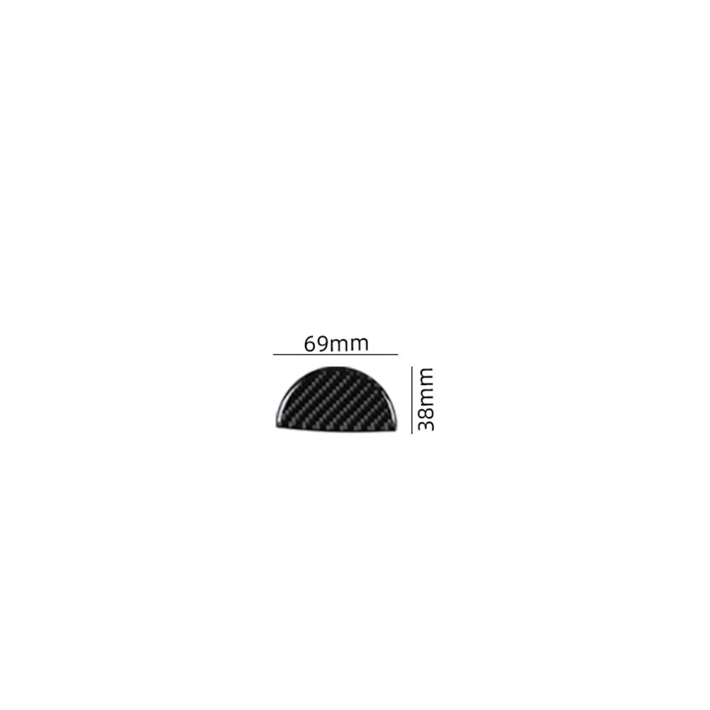 Carbon Fiber Interior Decor Glove Box Handle Cover Trim For 2012-2015 for Fiat 500