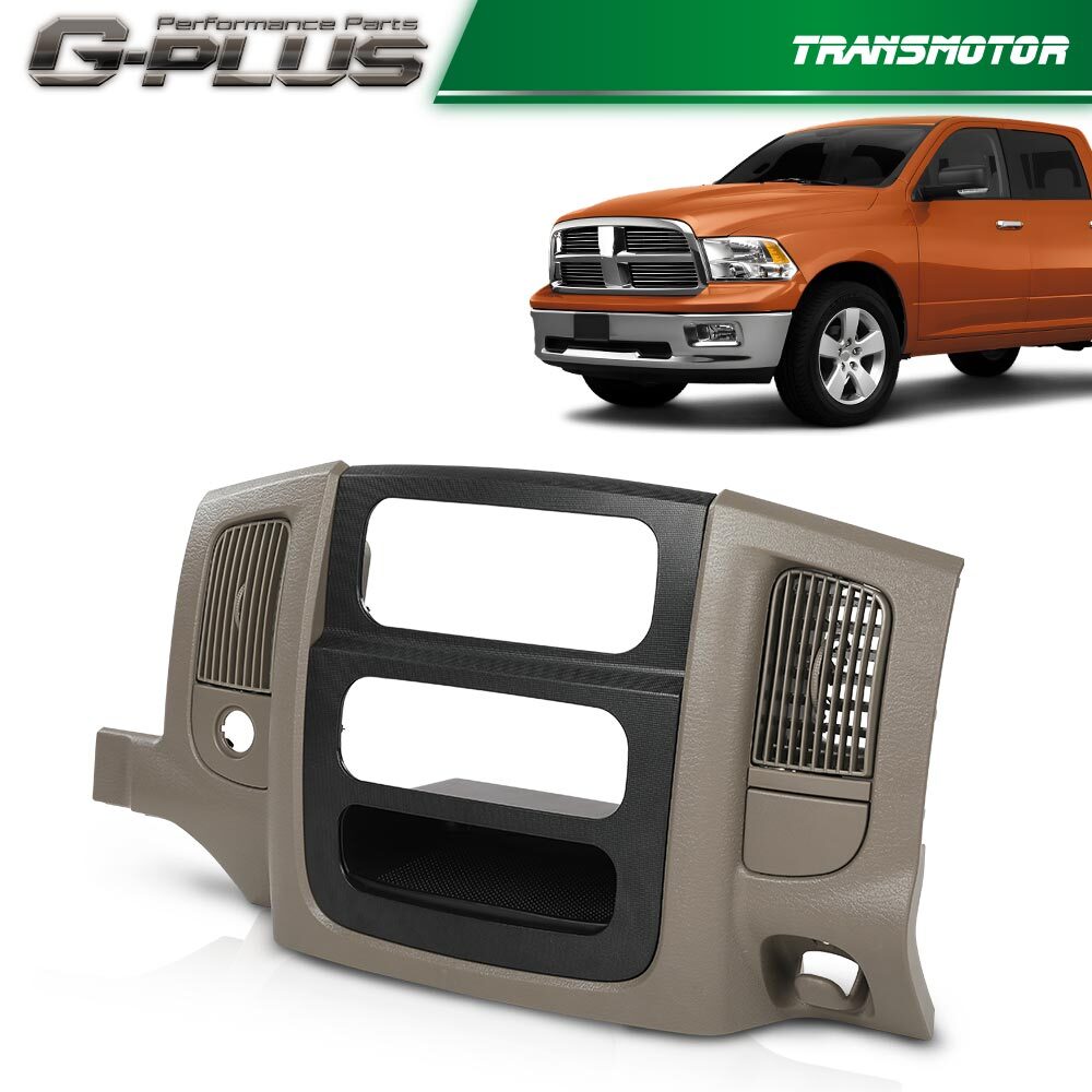 Fit 02-05 for Ram 1500 Center Dash Trim Steel Rim