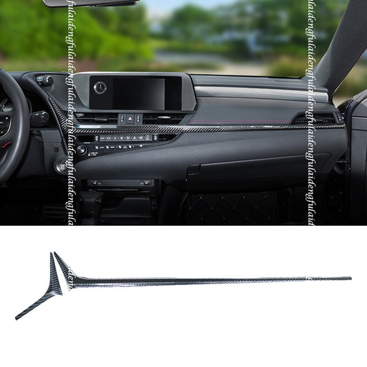 for Lexus ES350/300h/250 19-22 Carbon Fiber ABS Inner Dashboard Decor Cover Trim