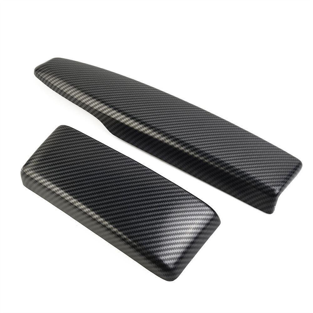 Carbon Fiber Look Center Armrest Lid Cover Trim for Mercedes C250 C300 C350 W204