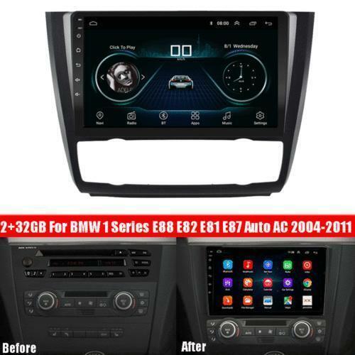 9 Android 10.1 Car Stereo Radio for BMW 1-Series E88 E82 E81 E87 Auto AC 2+32G