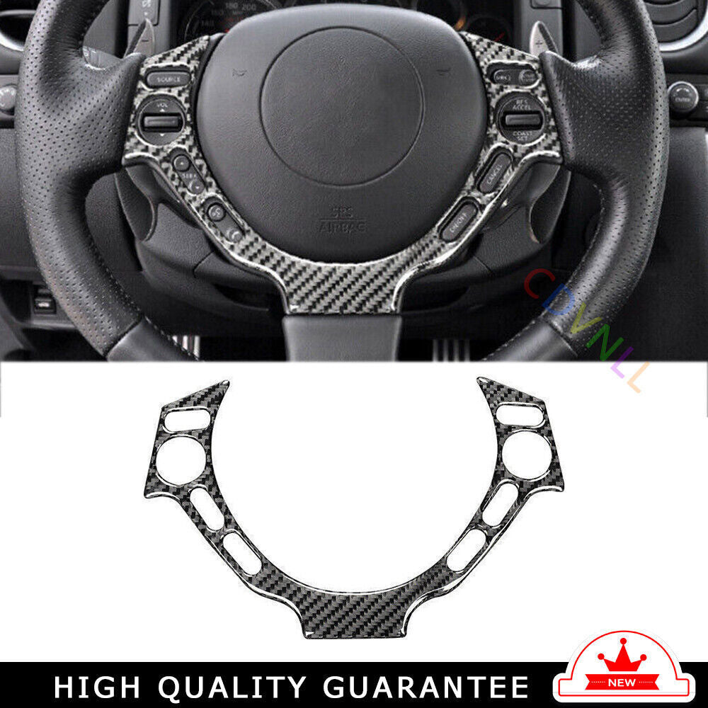 Inner Steering Wheel Button Frame Trim for Nissan GTR R35 2009-2016 Carbon Fiber