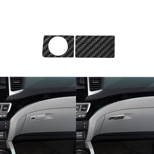 Carbon Fiber Passenger Glove Box Switch Cover Trim for Honda Ridgeline 2017-2020