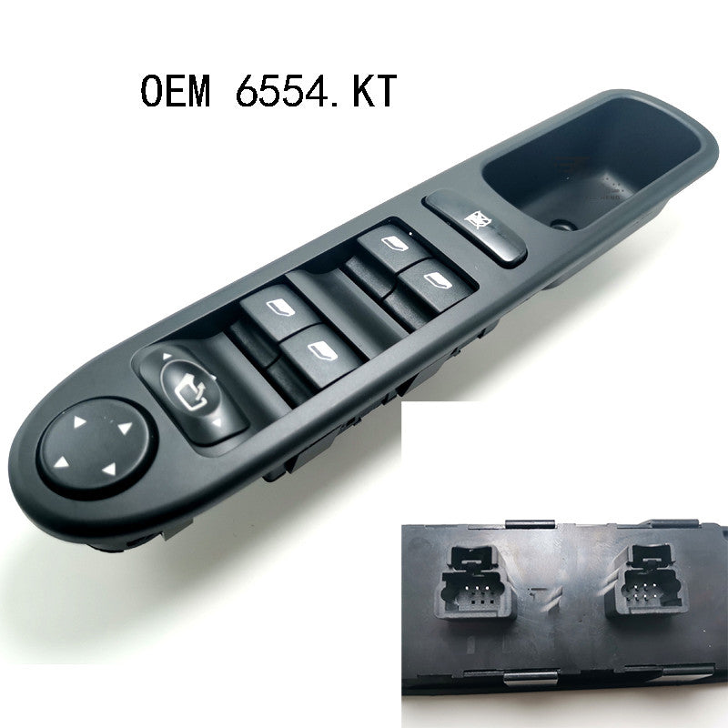 for Peugeot 307 LHD Master Power Window Control Switch Electric 6554.KT 6554KT