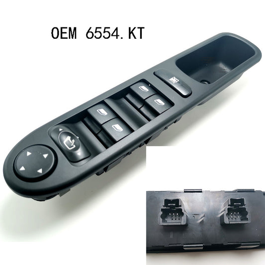 for Peugeot 307 LHD Master Power Window Control Switch Electric 6554.KT 6554KT